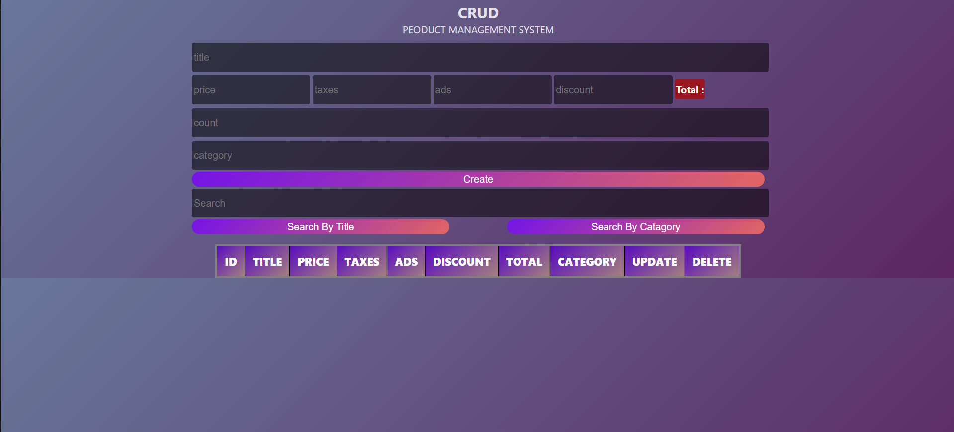 Product Management System